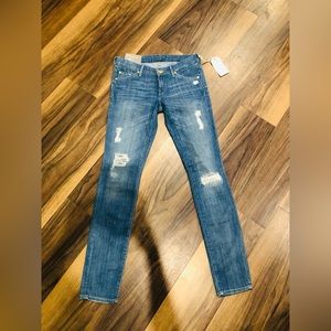 NWT- 7 For All Mankind Cristen Distresses Jeans Size 28